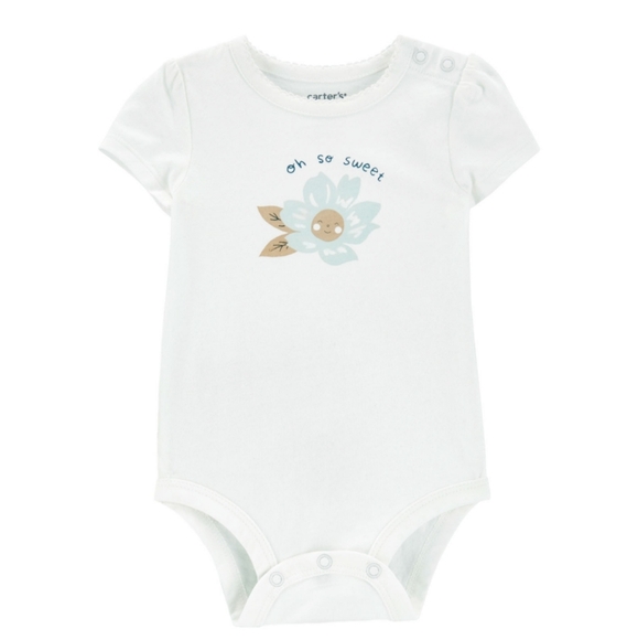Carter's Girls 3 Piece "Oh so Sweet" Bodysuit Pant Set - Picture 5 of 10